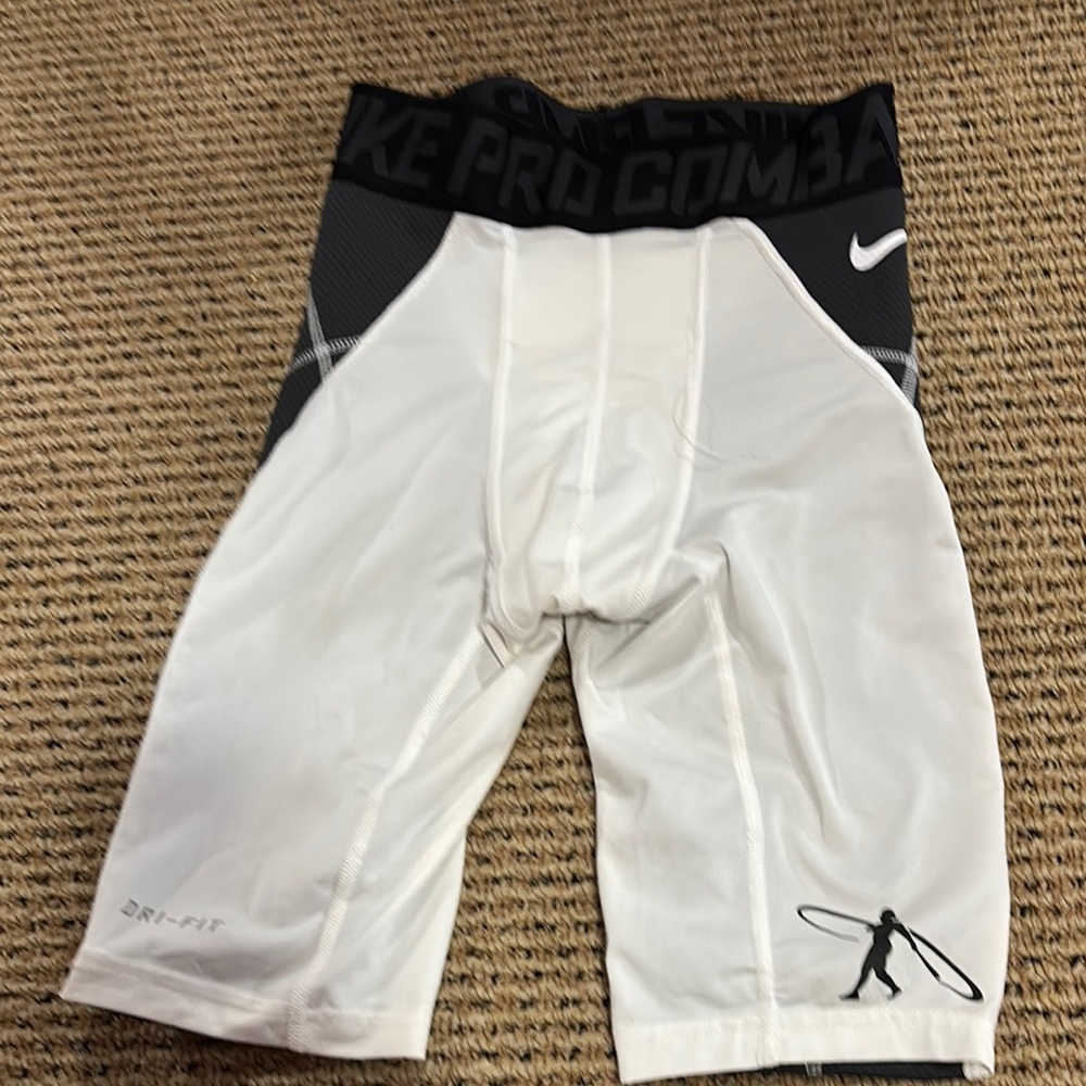 Nike Pro Combat White Compression Shorts